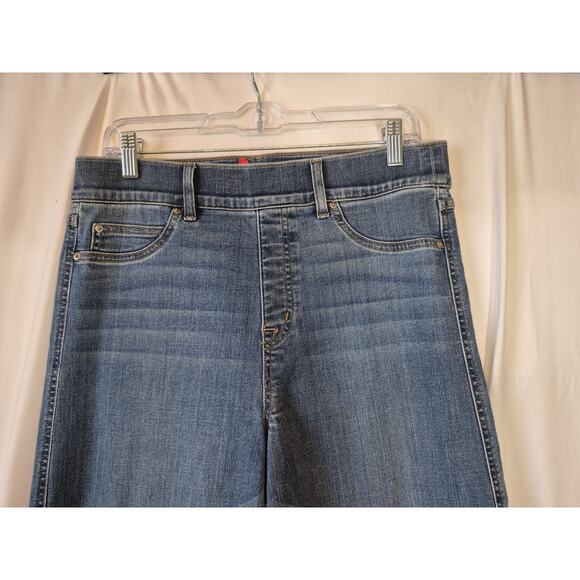 Spanx Wide Leg Cotton Blend Jeans Large - Picture 4 of 9